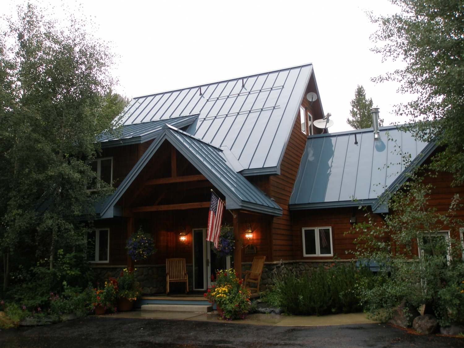 mountain home standing seam metal roof